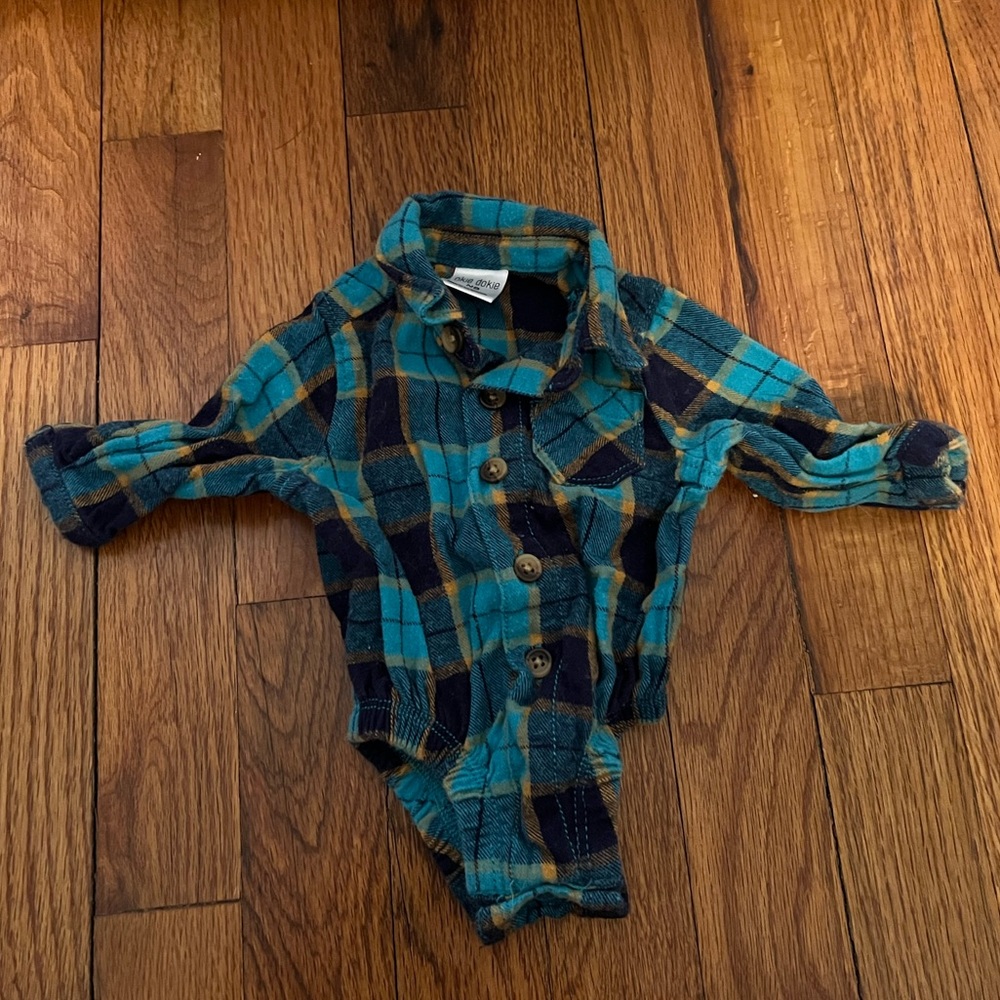 Newborn flannel onesies